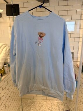 Sabrina Carpenter Blue Espresso Crewneck Sweatshirt